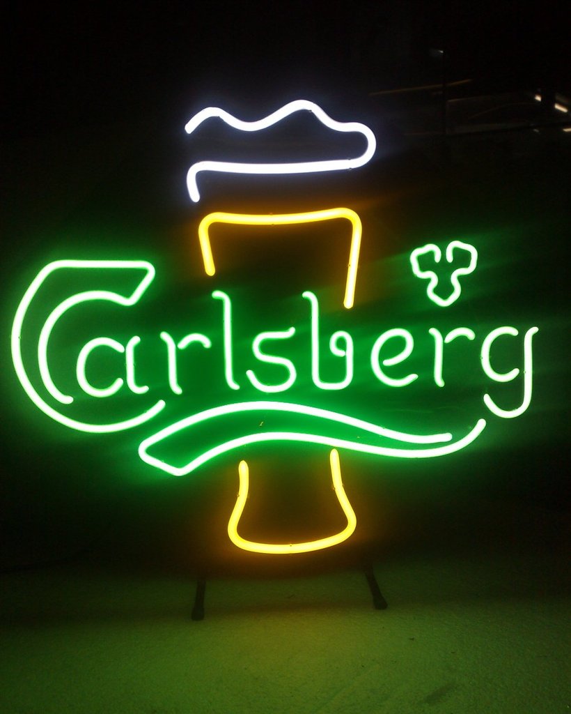 Carlsberg Beer Glass Neon Sign